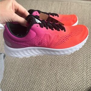 New Balance Pink and Black Athletic Shoes